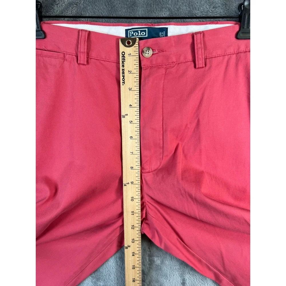 VINTAGE Ralph Lauren Polo Pants Mens 35X30 Pink Chino Nantucket Trousers Classic